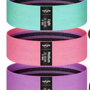 Wluto Resistance Bands Set - Mint, Pink, Purple